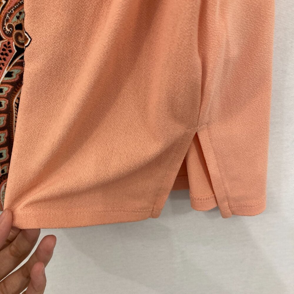 Jm Collection Size Xl Orange Multi Color Abstract… - image 7